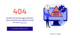 404-Foutsjabloon - HTML-Paginasjabloon