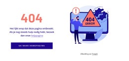 404-Foutsjabloon - Gratis Websitesjabloon