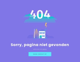404 Niet Gevonden Bericht