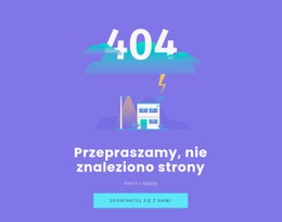 Uniwersalny Projekt Strony Internetowej Dla 404 Nie Znaleziono Wiadomości