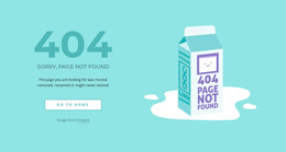 Creative 404 Error Page - Free Website Template