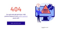 404 Hata Şablonu Için Çok Amaçlı Web Sitesi Tasarımı