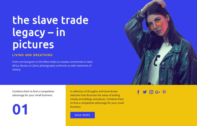 Slave trade legacy Web Page Design