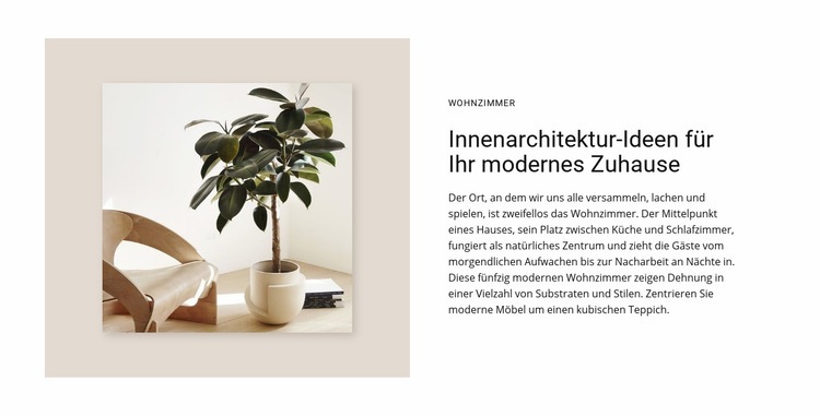 High-End-Wohnprojekte Website-Modell