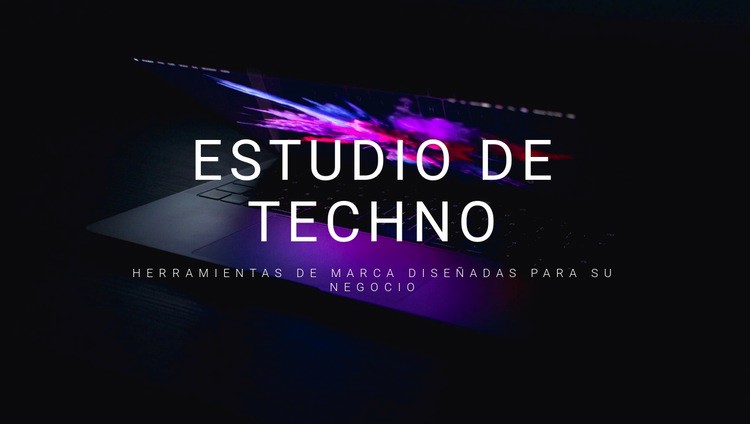 Bienvenidos a techno studio Página de destino