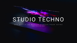 Bienvenue Au Studio Techno - Modèle De Site Web Joomla Gratuit