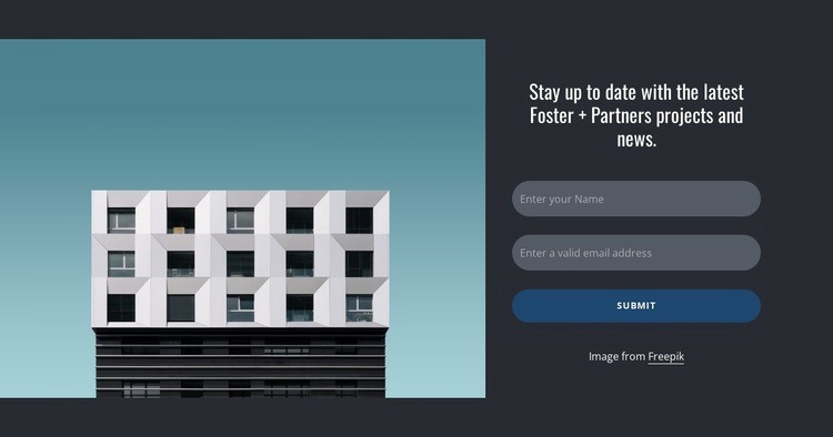 Fényes, lendületes és eredményorientált lakóépítészek Html Weboldal készítő