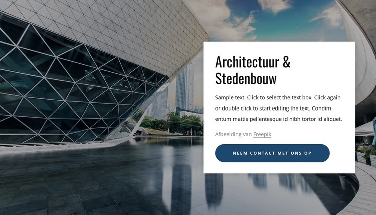 Wij zijn een multidisciplinair team van 11 architecten Html Website Builder