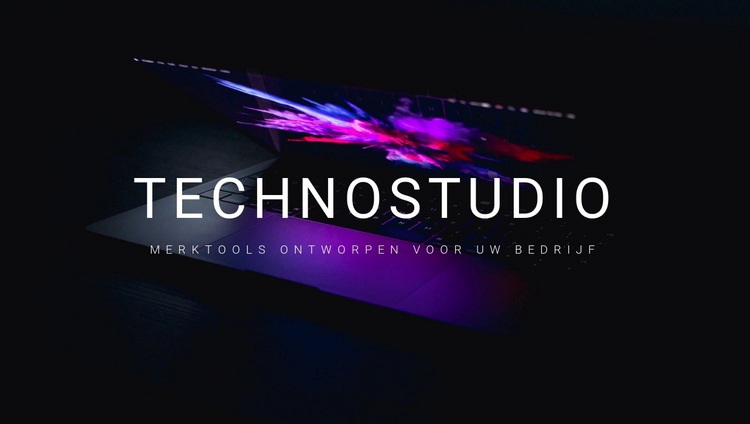 Welkom bij technostudio Website Builder-sjablonen