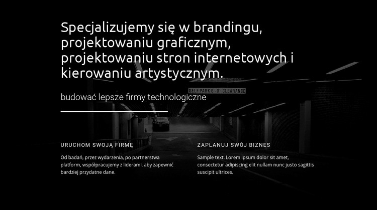 Projekt graficzny Szablon HTML5