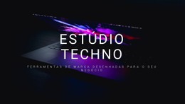 CSS Grátis Para Bem-Vindo Ao Estúdio Techno