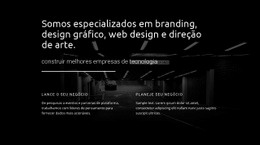 Design Gráfico De Arte - Modelo Responsivo De Uma Página