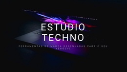 Bem-Vindo Ao Estúdio Techno - Página De Destino Multifuncional