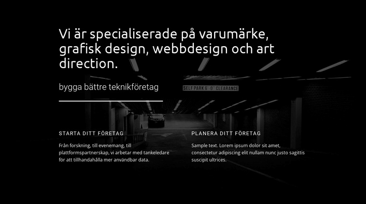 Konst grafisk design CSS -mall