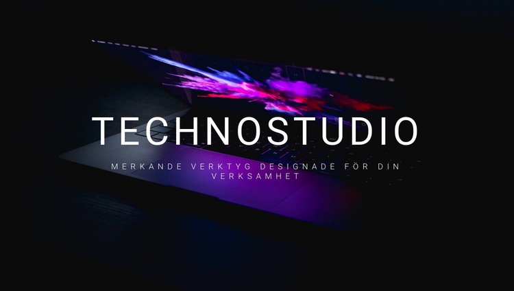 Välkommen till technostudio HTML-mall