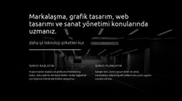 Sanat Grafik Tasarım Için Sayfa HTML'Si