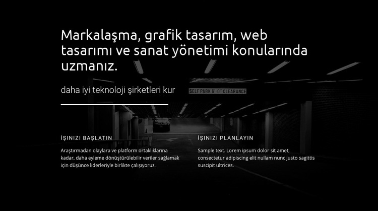 Sanat grafik tasarım HTML Şablonu