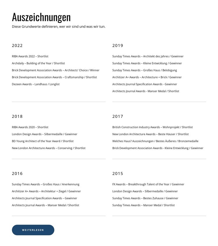 Die führende Designagentur Website Builder-Vorlagen