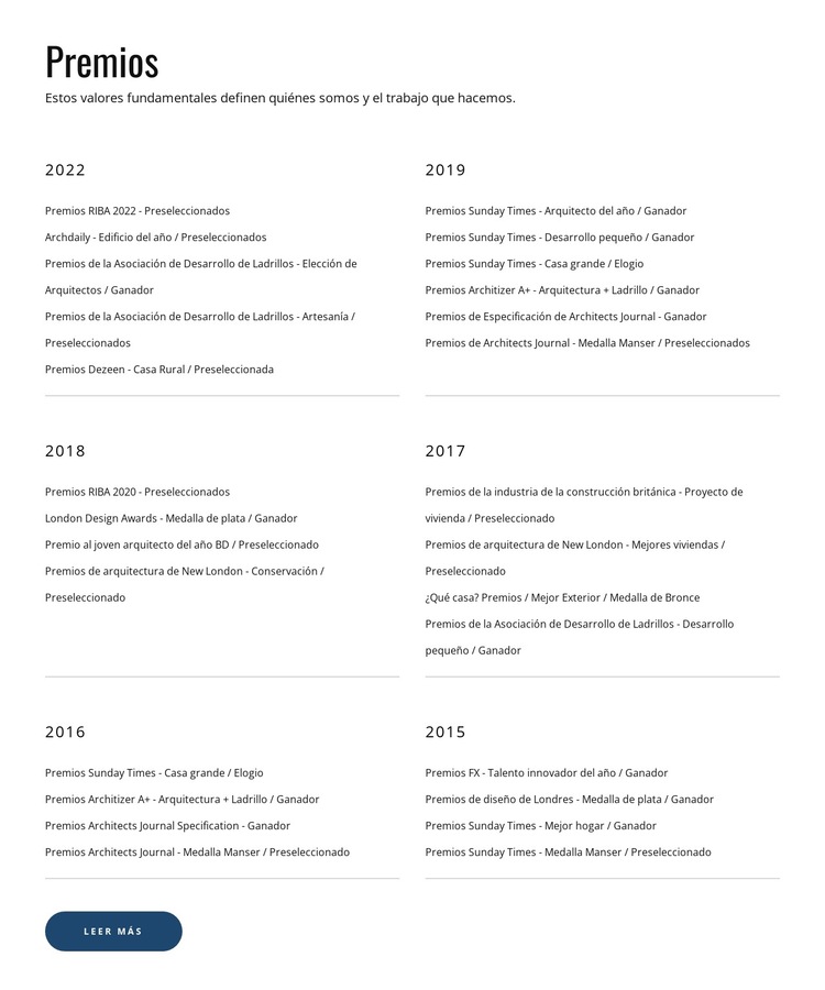 La agencia de diseño líder Plantilla de sitio web