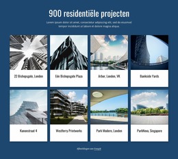 900 Residentiële Projecten - Responsieve Joomla-Sjabloon