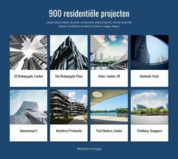 900 Residentiële Projecten