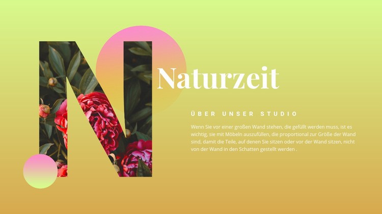 Naturzeit Website Builder-Vorlagen