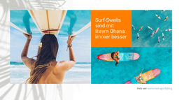 Sufing Reise Auf Ohana – Professionelle Website-Vorlage