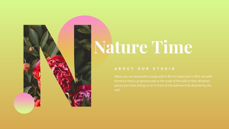 Nature time  Elementor Template Alternative