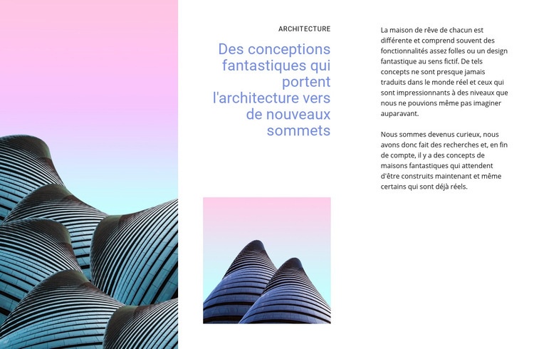 Conceptions fantastiques Conception de site Web