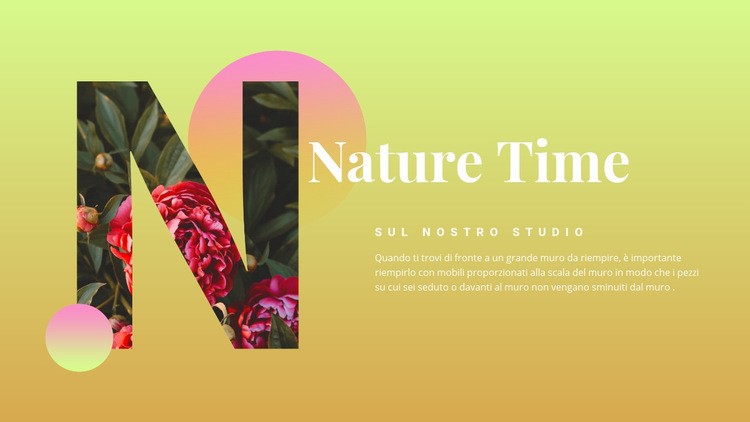 Tempo della natura Modelli di Website Builder