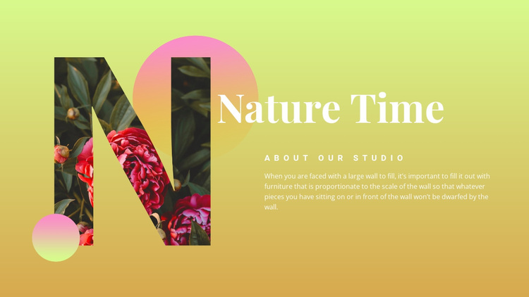 Nature time  Joomla Page Builder