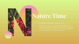 Design De Site Incrível Para Tempo Da Natureza