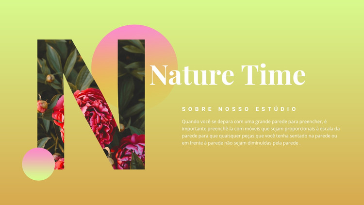 Tempo da natureza Modelo HTML