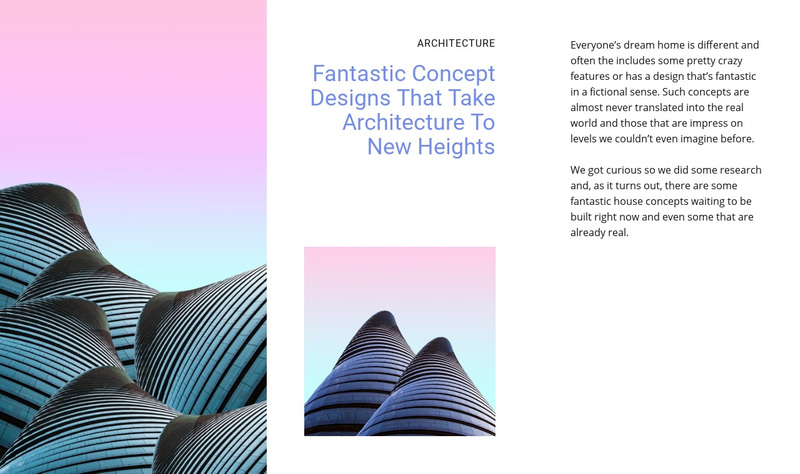 Fantastic concept designs Squarespace Template Alternative