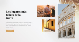 Los Lugares Más Felices De La Tierra - Hermosa Plantilla Joomla