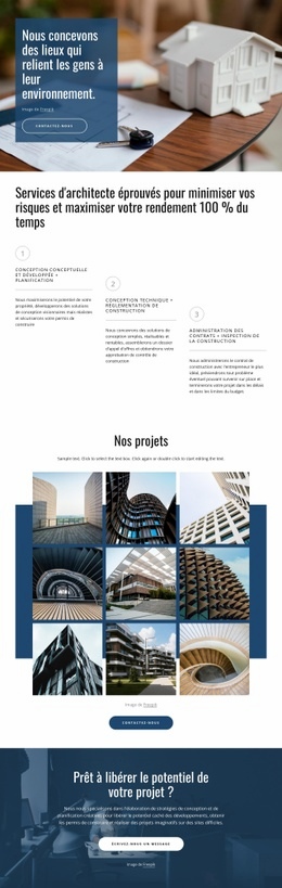 Nous Concevons Des Projets Incroyables - Maquette De Site Web Moderne
