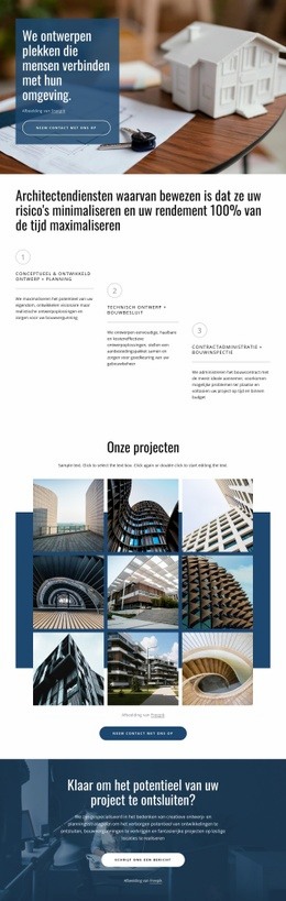 We Ontwerpen Geweldige Projecten