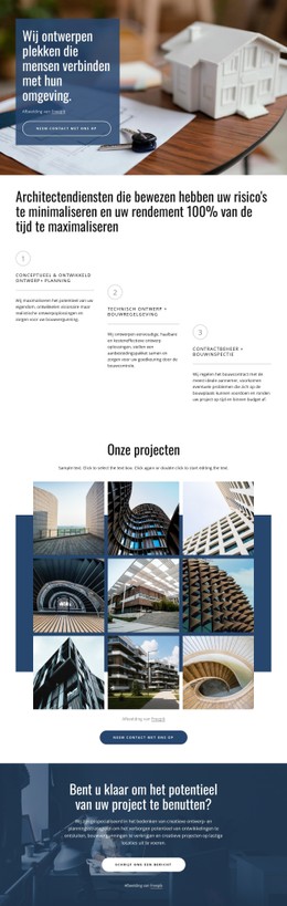 We Ontwerpen Geweldige Projecten