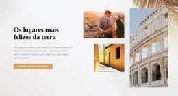 Os Lugares Mais Felizes Da Terra - Web Design Multifuncional