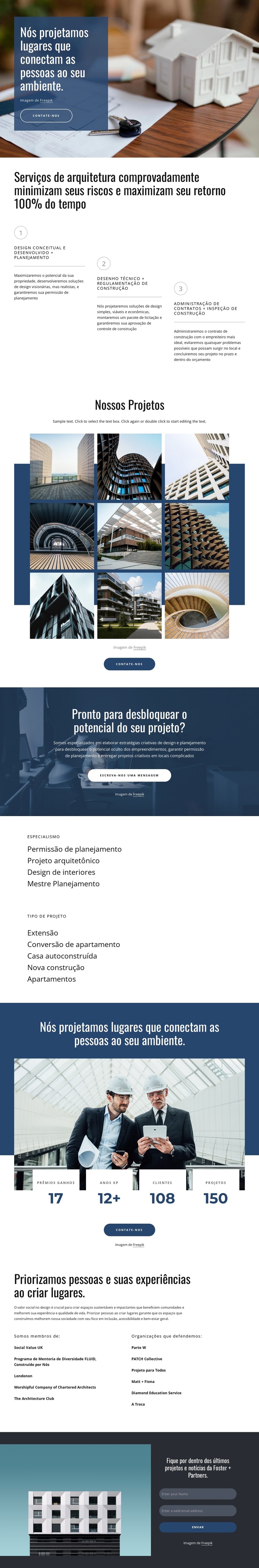 Desenhamos projetos incríveis Template CSS