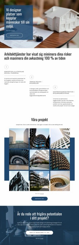 Vi Designar Fantastiska Projekt HTML5-Mall