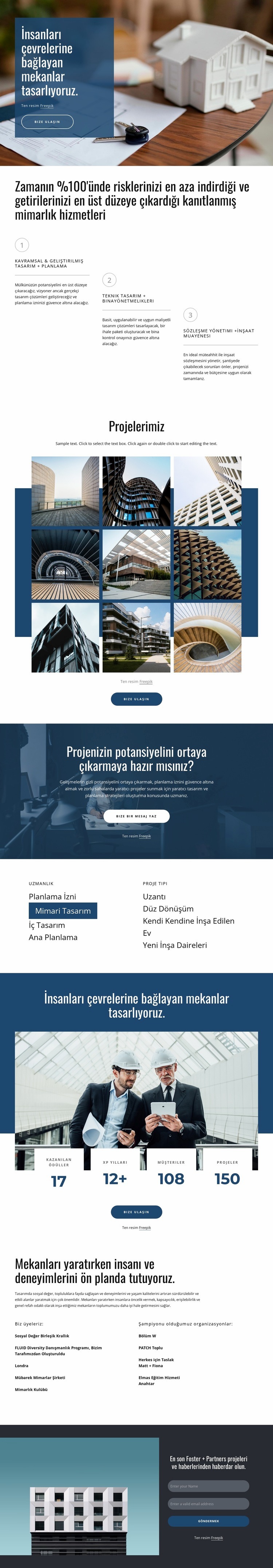 Harika projeler tasarlıyoruz HTML5 Şablonu