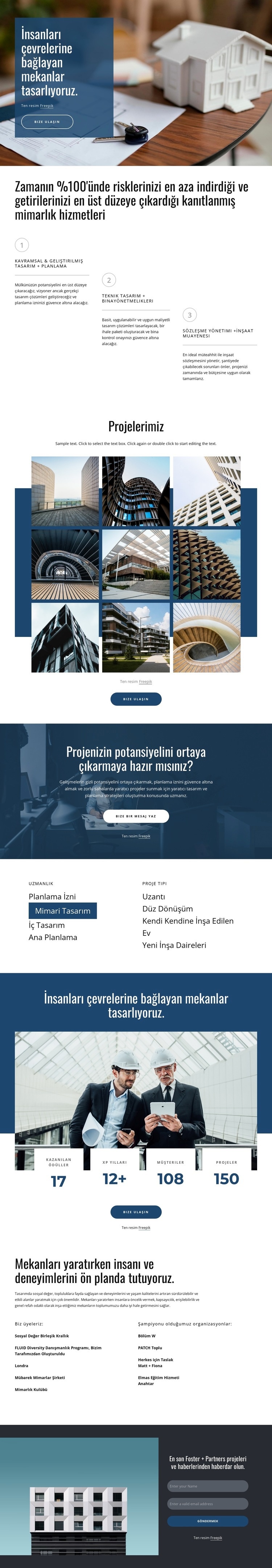 Harika projeler tasarlıyoruz Web sitesi tasarımı