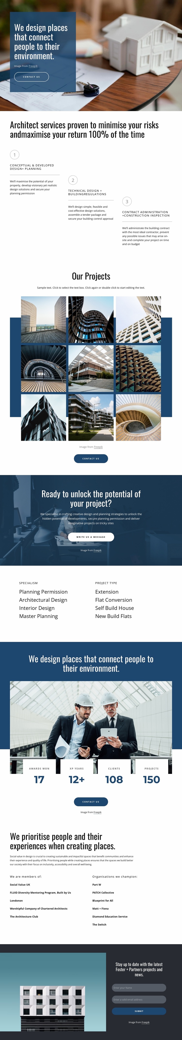 We design amazing projects Website Design