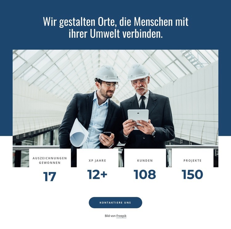 Die Wohndesign-Projekte Eine Seitenvorlage