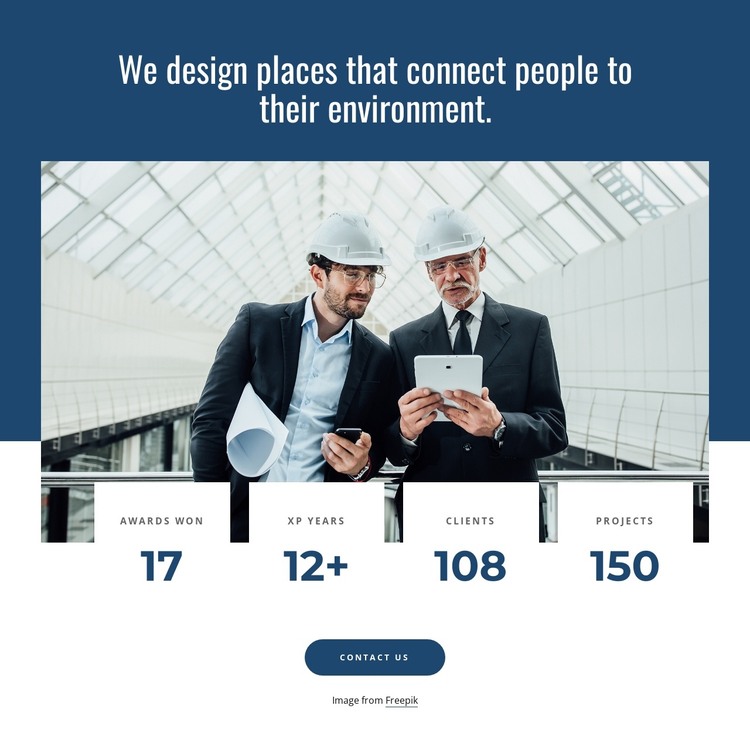 The residential design projects HTML Template
