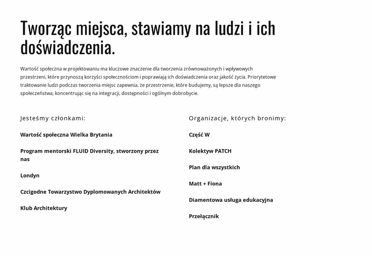 Nagłówek i dwie kolumny Kreator witryn internetowych HTML