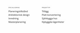 Texter I Två Kolumner - Enkel Webbplatsmall