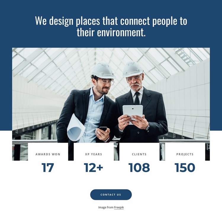 The residential design projects Landing Page