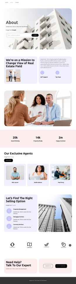 Real Estate CSS Templates | Nicepage